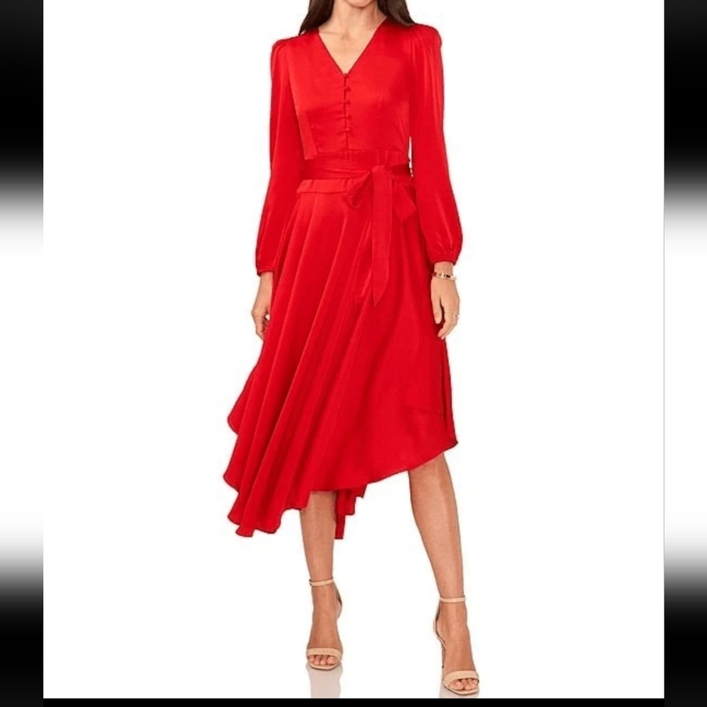 Vince Camuto Elegant Red Women's Dress, Size Small